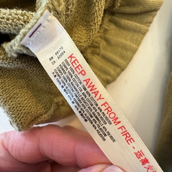 Daily Practice Olive Green Lace Panel Women's Hoodie / xsmall - Picture 10 of 12